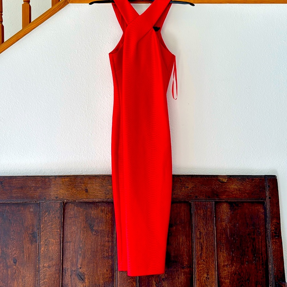 Ted Baker Red Midi Dress
